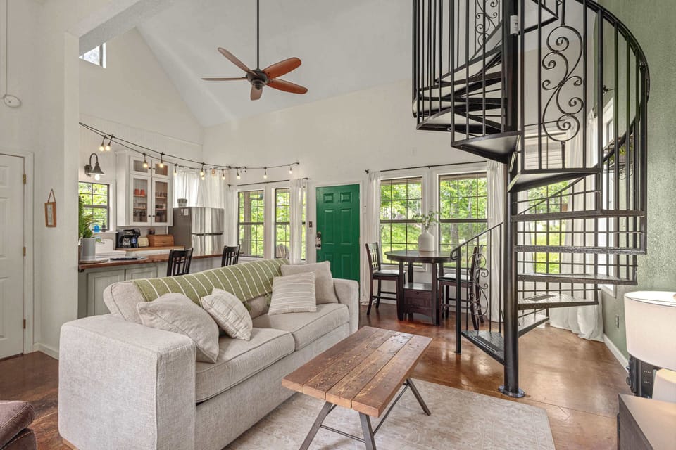 This thoughtfully designed space will quickly become your home away from home!