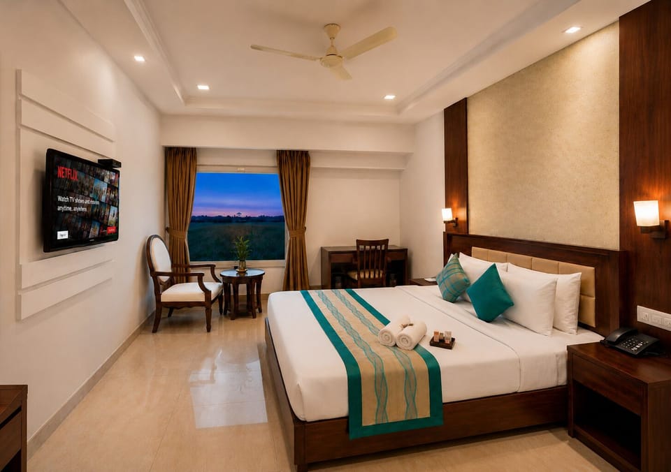 Deluxe Room, 1 Double or 2 Twin Beds | In-room safe, desk, iron/ironing board (on request), WiFi (free)