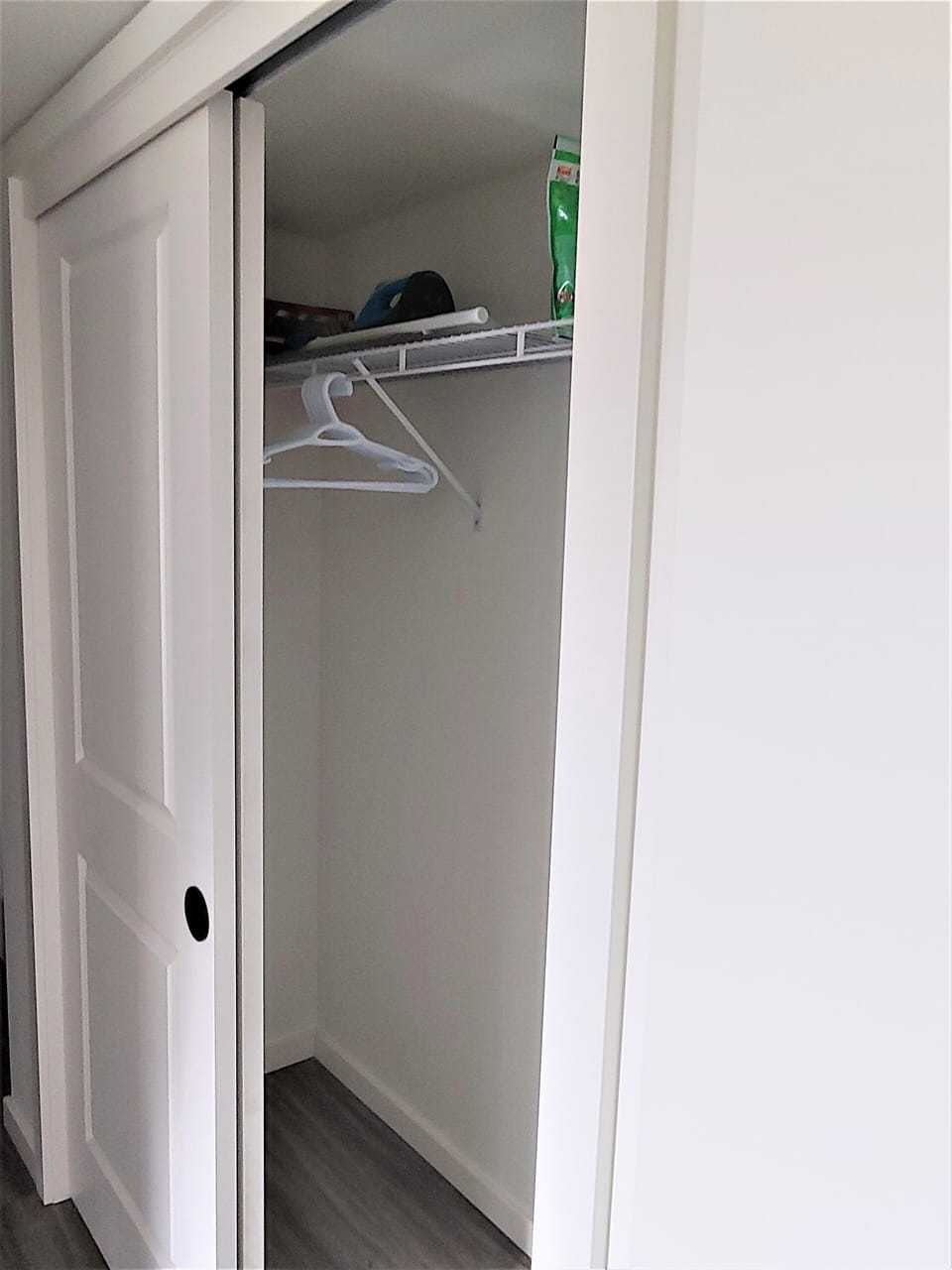 Living room area closet