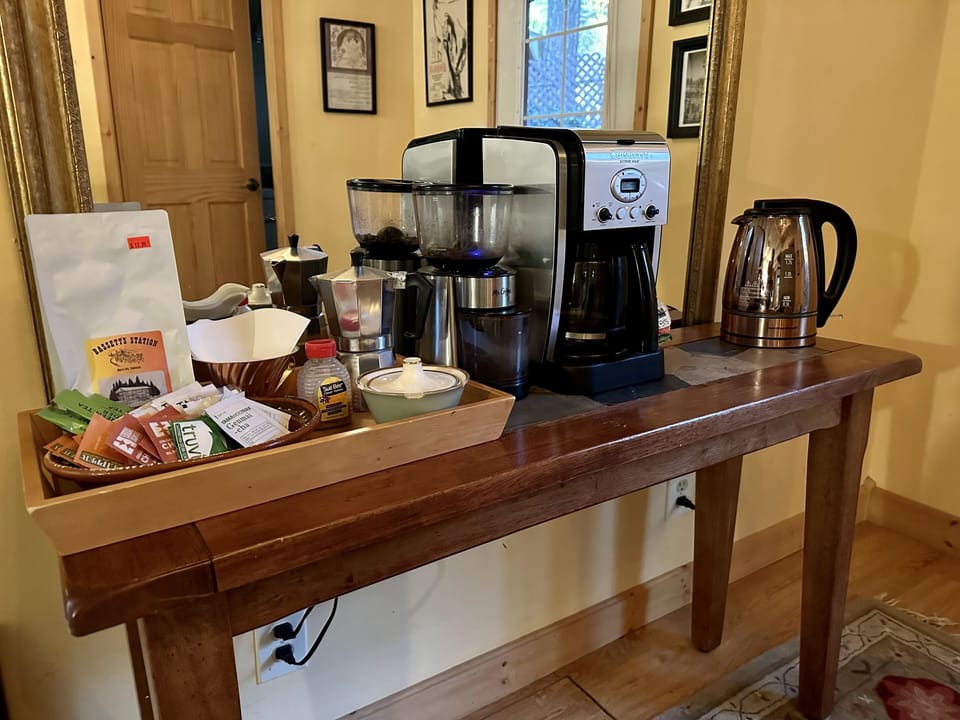 Coffee / tea station.
