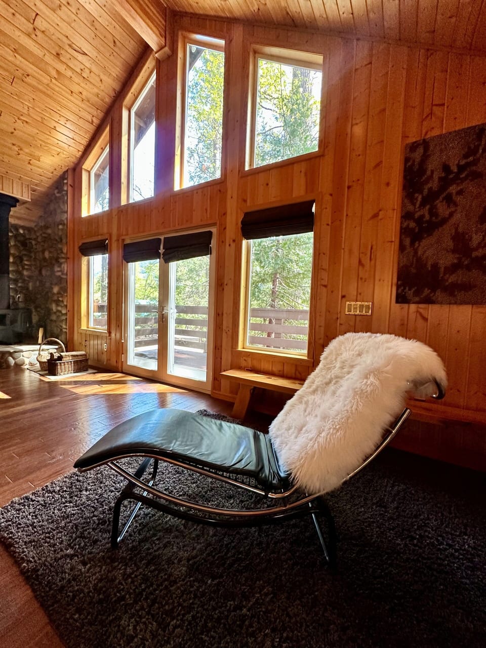 Relax with a good book and view of the pines