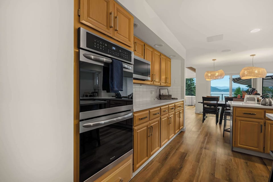 Dual ovens - this kitchen is a chef's dream