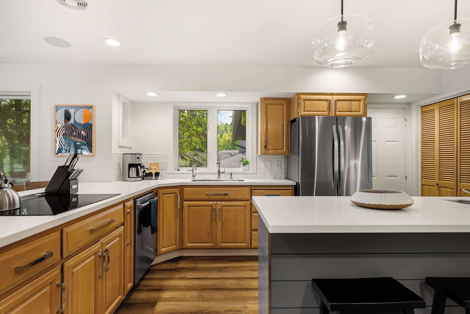 Updated stainless steel appliances