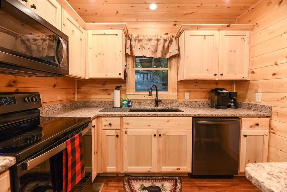 Fully stocked kitchen