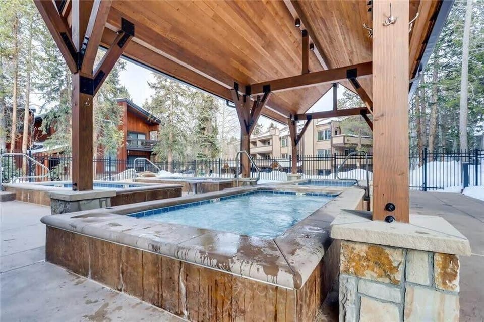 View of the pool area
