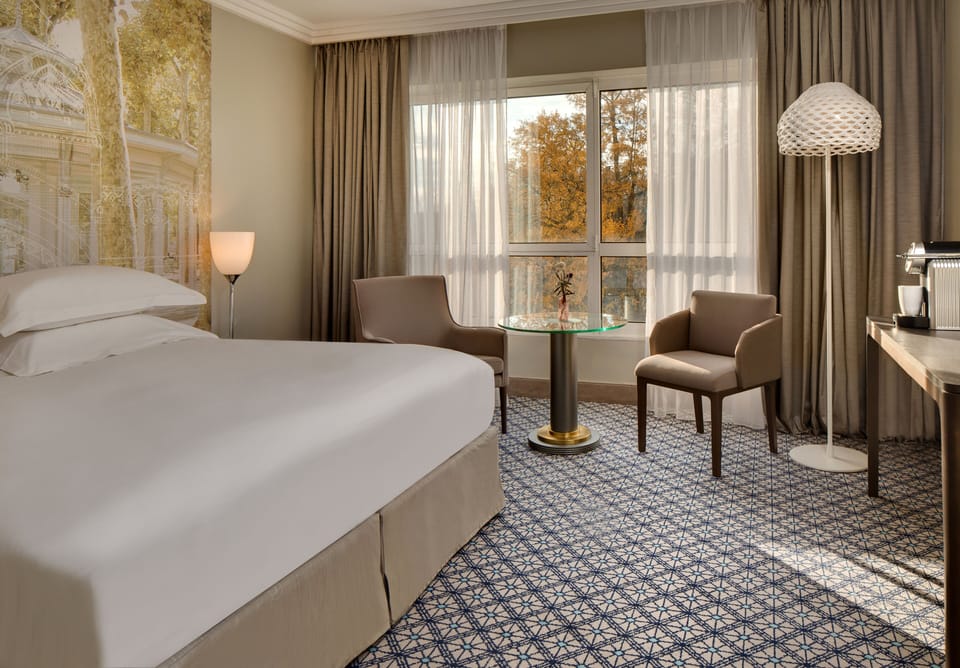Down comforters, Select Comfort beds, minibar, in-room safe