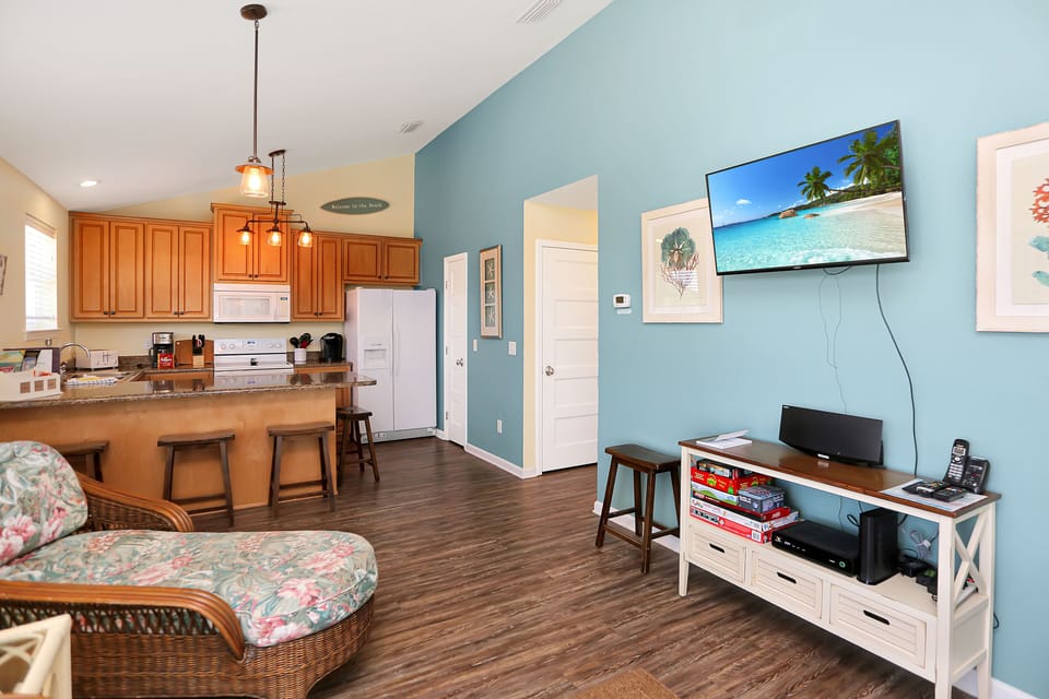 Living Area & Kitchen