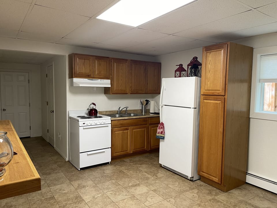 Fully stocked kitchen 