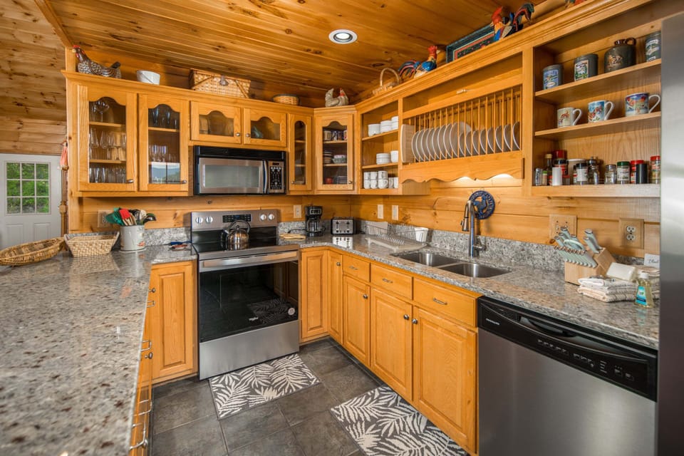 Well-equipped kitchen with ample counter space and everything you need to prepare meals
