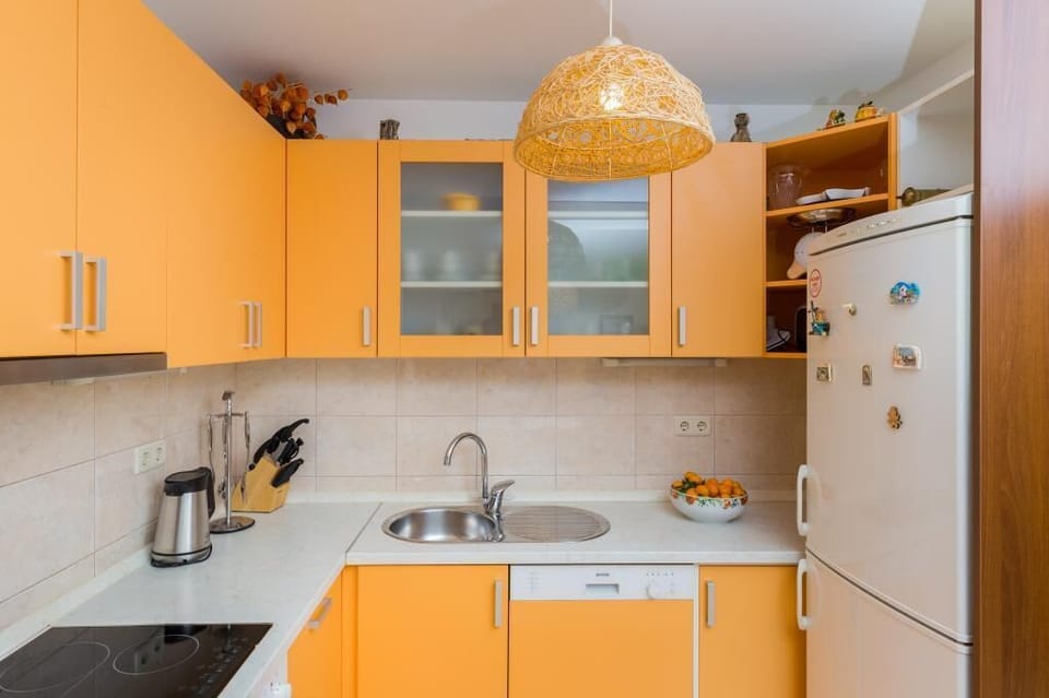 Apartment (Two Bedroom Apartment with Balcony) | Private kitchen | Fridge