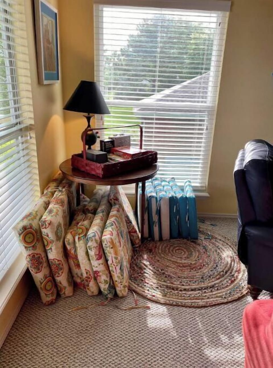 Plenty of outdoor cushions