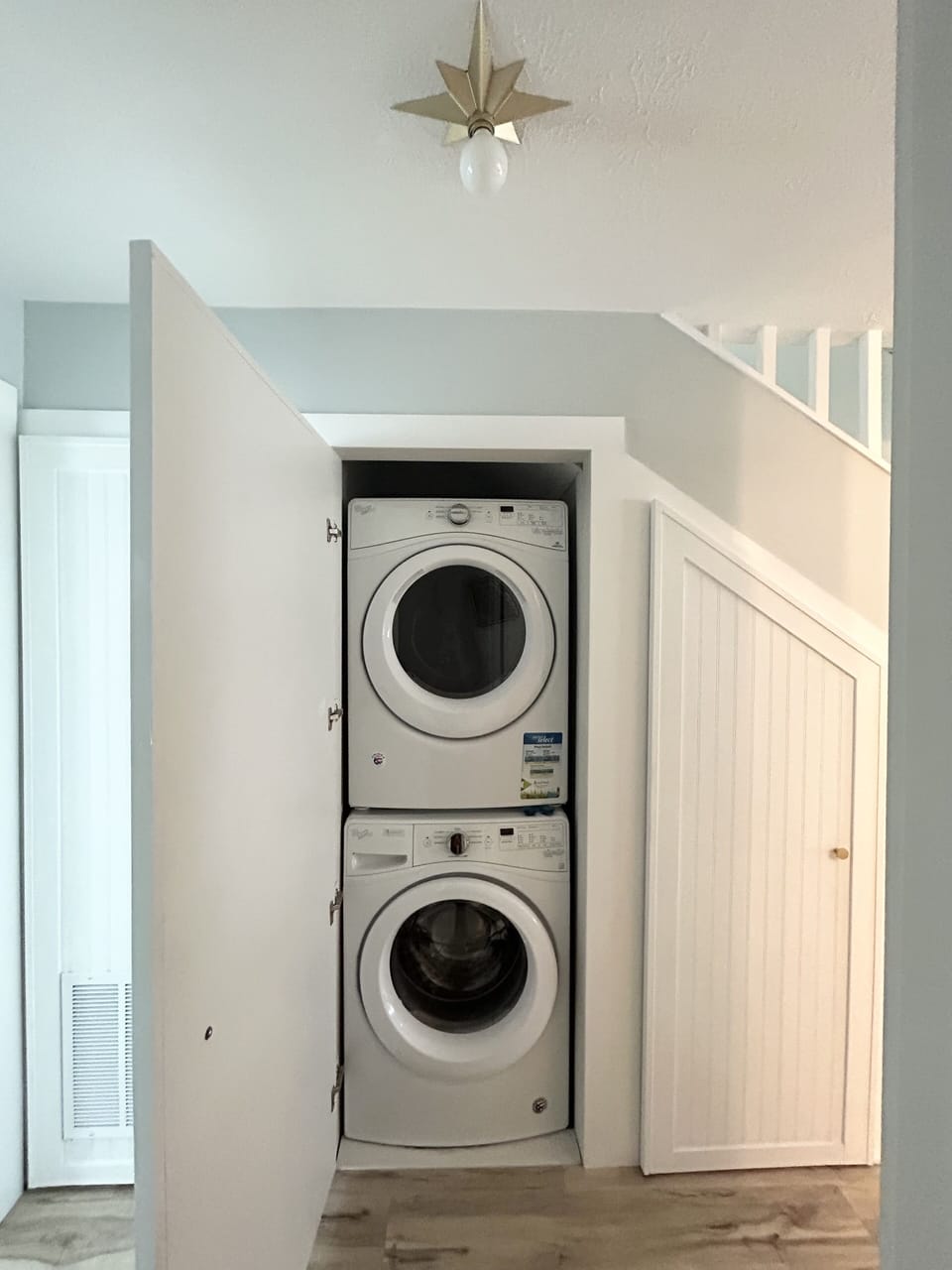 Full-sized washer and dryer in unit, rare for condos!