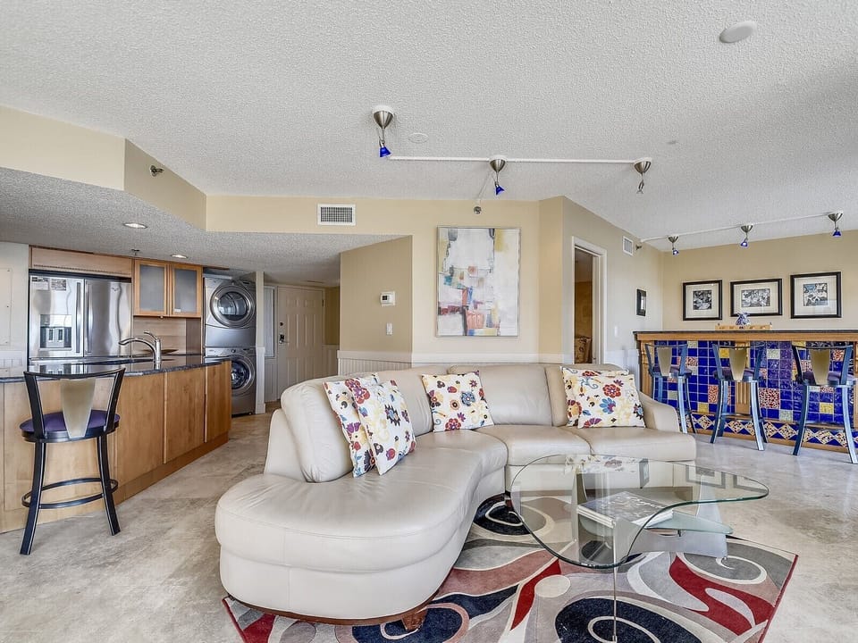 Living Room and Kitchen at 1402 Villamare
