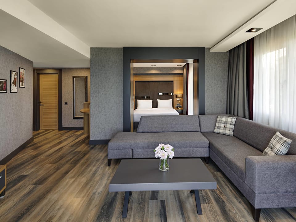 Deluxe Room, 1 Double Bed, Sea View | Minibar, in-room safe, desk, soundproofing