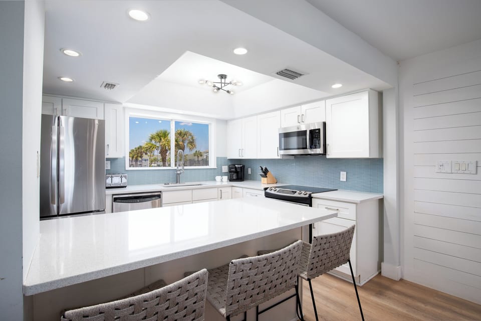 Kitchen with modern appliances