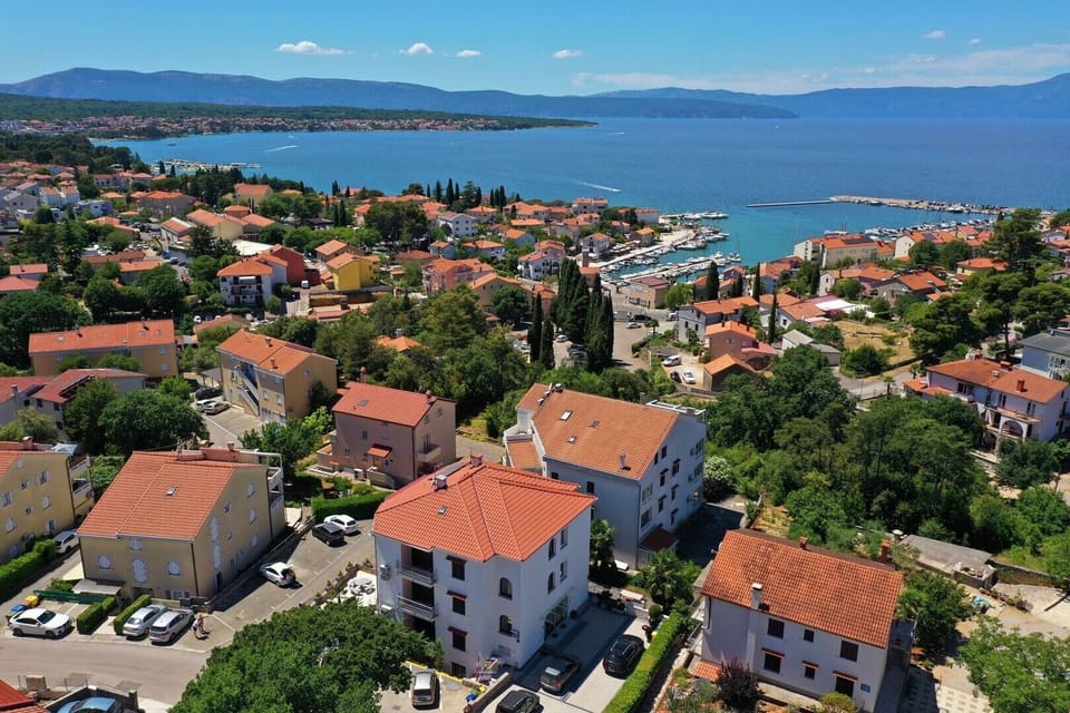 Aerial view of the house