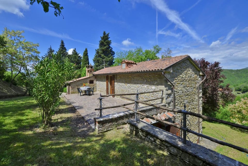 Beautiful villa with private pool, terrace, and garden with countryside views