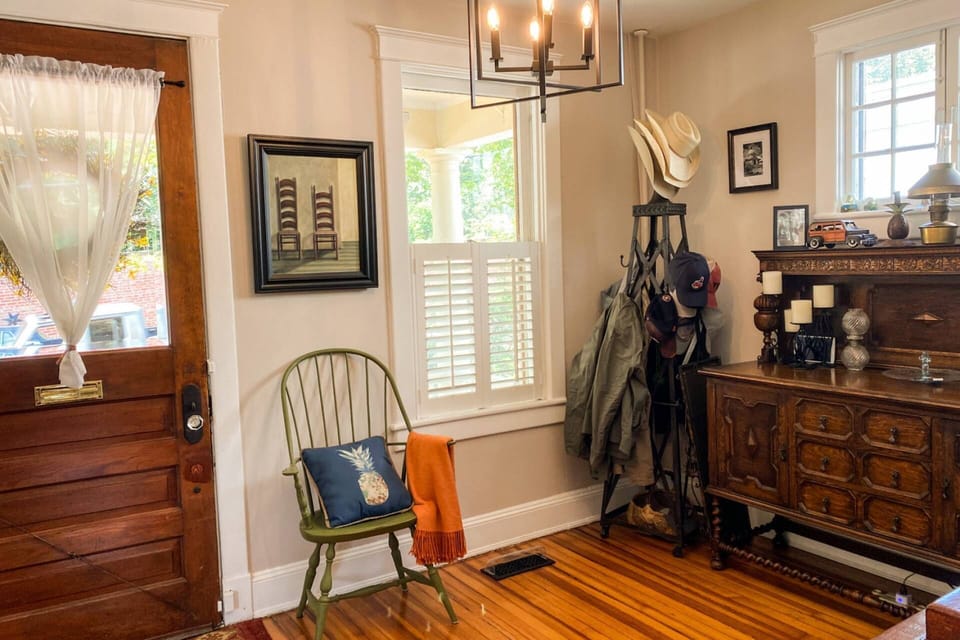 The owner has decorated the home in the spirit of his home state, Texas!