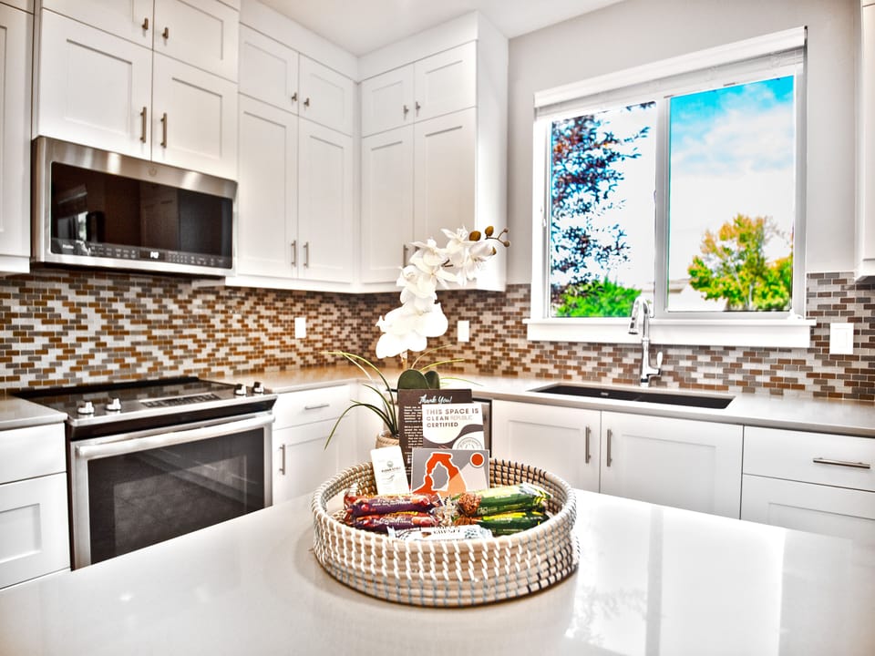 Fully stocked and equipped kitchen