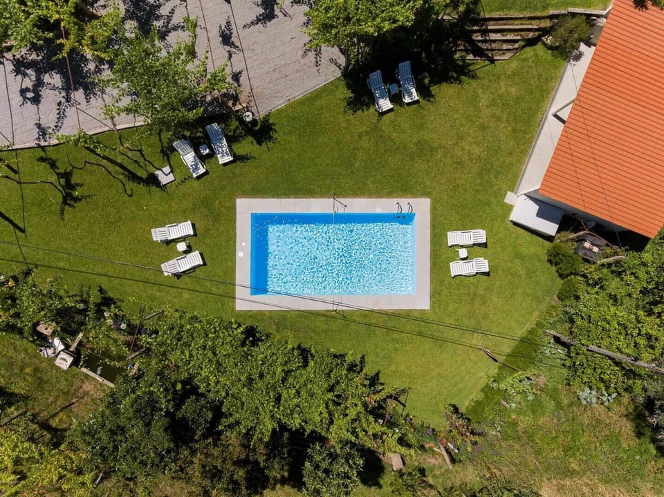 Vista aérea, Vista do jardim, Vista da piscina, Piscina