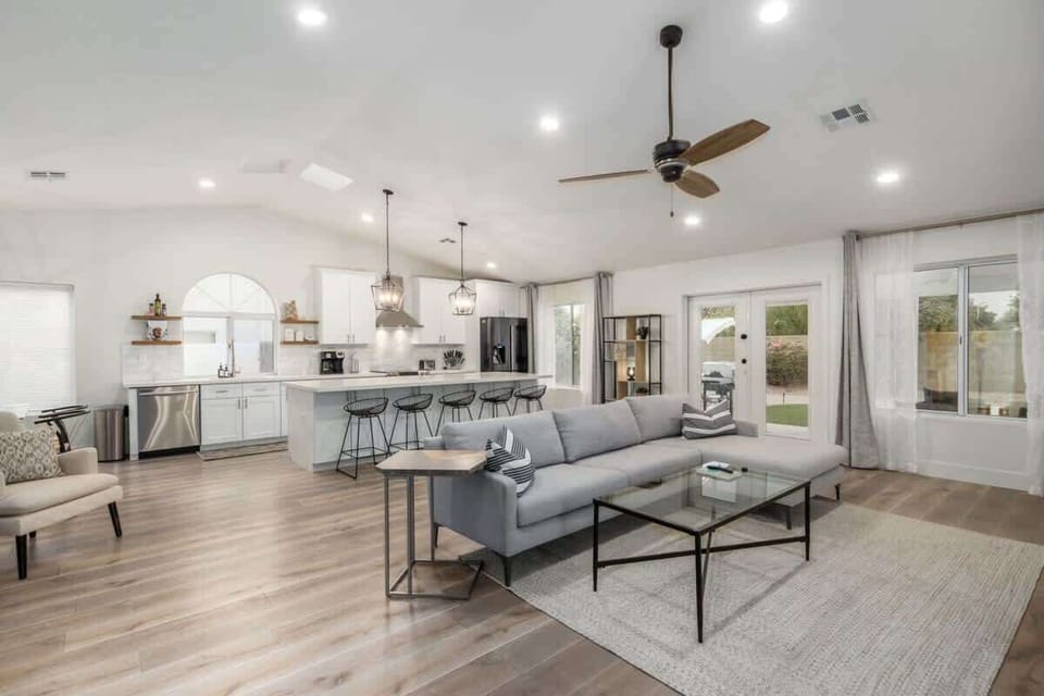 Open Concept Living and Kitchen