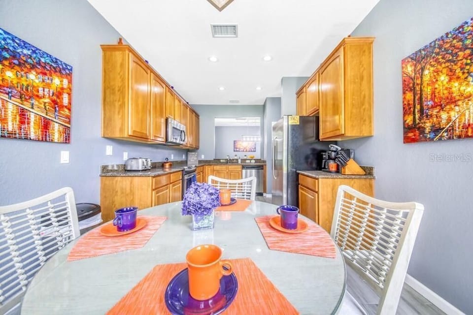 Kitchen seats four