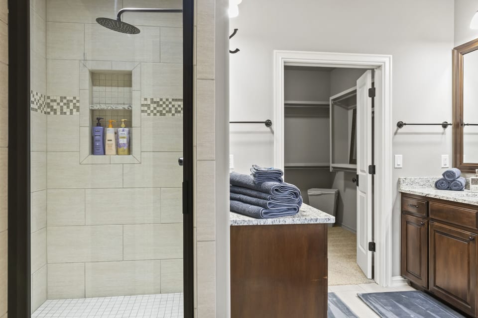 Master Shower Downstairs