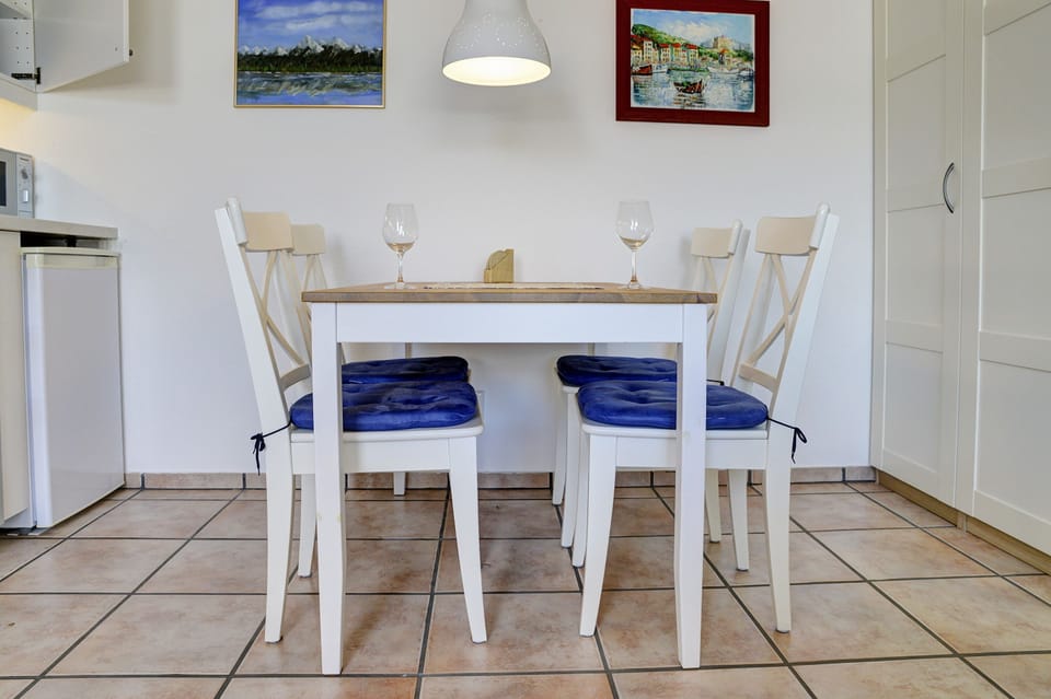Dining area in the living room