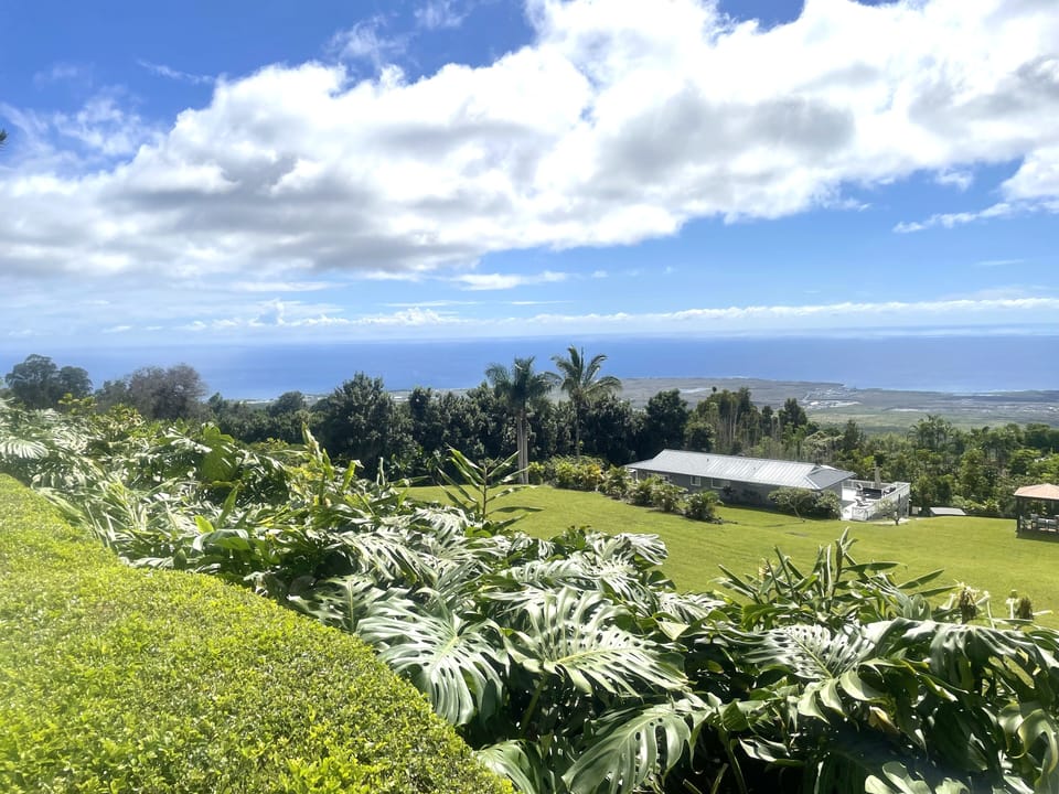 View from the lanai of the Kailua-Kona coastline