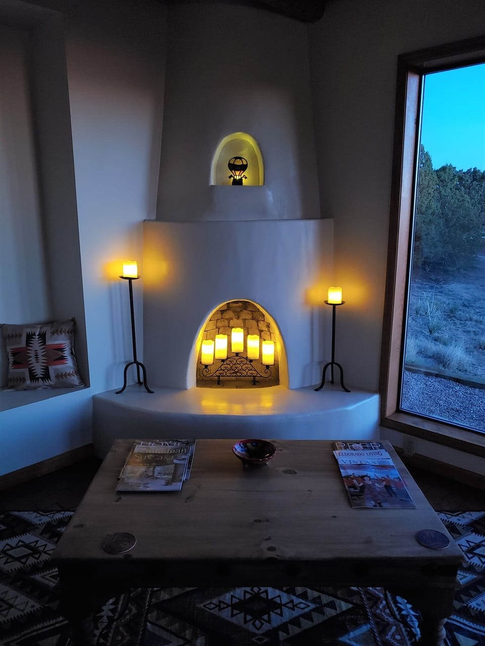 Enjoy candle lit kivas