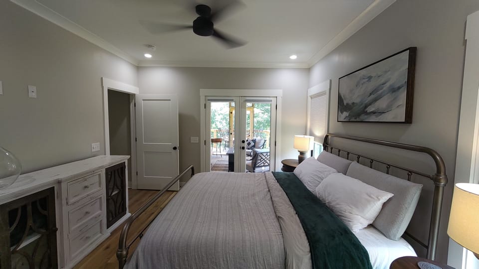 Upstairs Master with Screened Porch