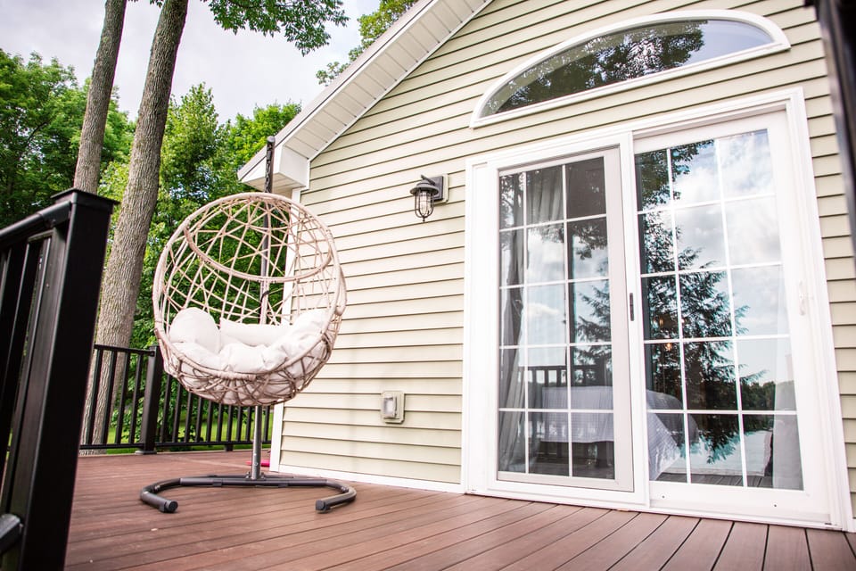 Lounge chair at the deck