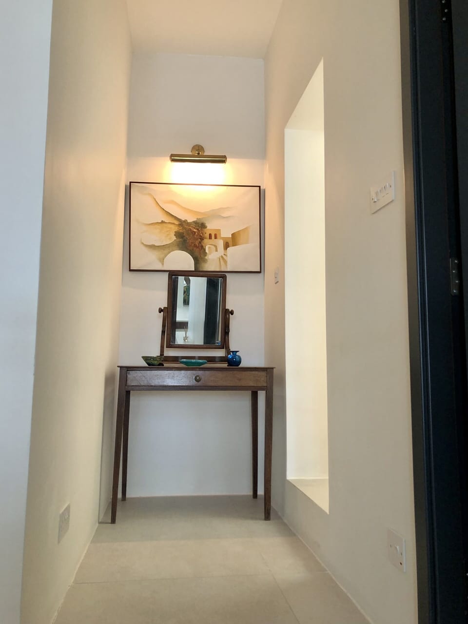Leading to the top floor.