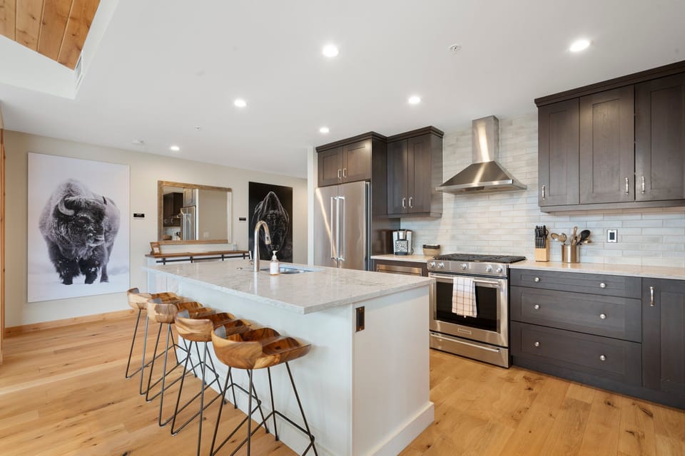 Curb your appetite by cooking a meal in your kitchen.