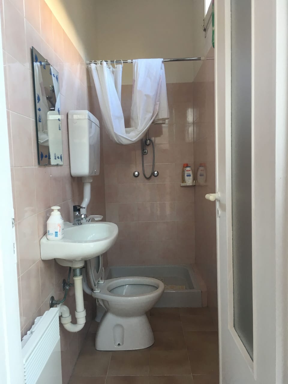 Apartment | Bathroom | Shower, hair dryer, towels