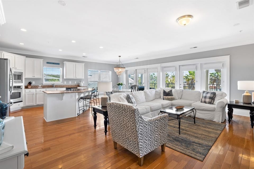 A spacious coastal retreat designed for relaxing beach vacations with family and friends.
