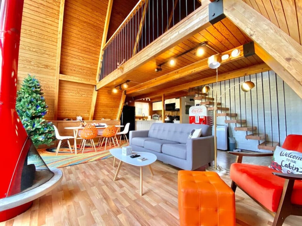 Classic mid-century A-Frame with very generous size of its kind.