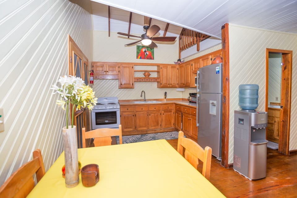Eating space and kitchen