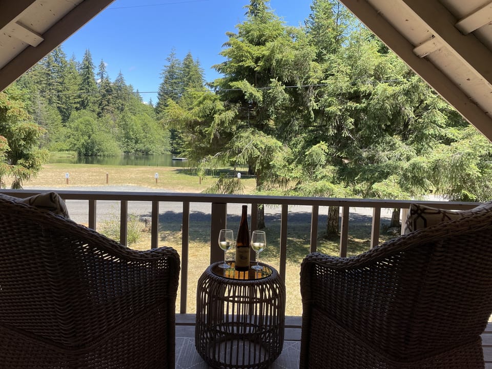 "Disney Den" balcony looking out at the lake