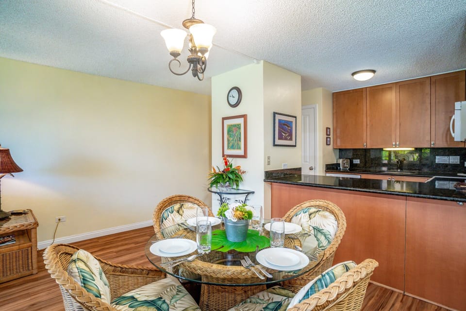 A cozy spot for meals, games, and conversation