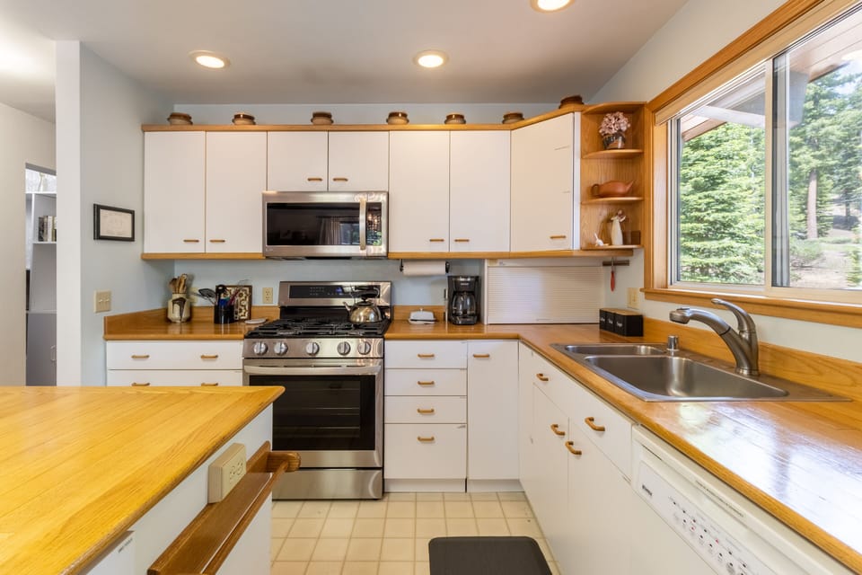 Lots of prep space and modern appliances.