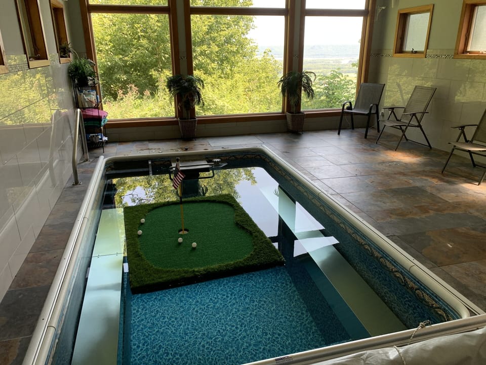 You'll have endless fun in our endless spa that overlooks the Mississippi River!