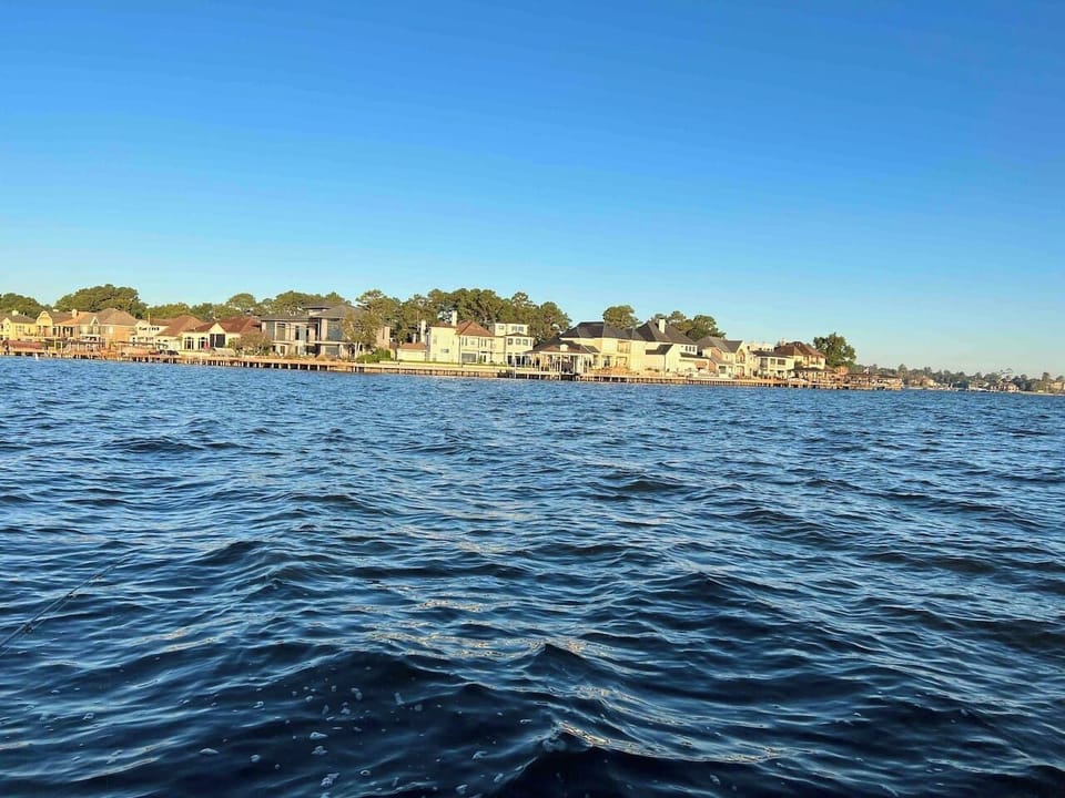 Beautiful Lake Conroe, great for fishing and water sports 