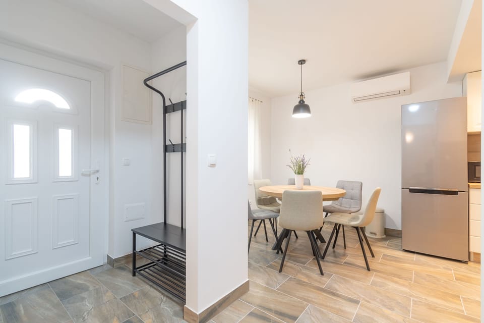 Villa | Private kitchen | Fridge, microwave, oven, stovetop