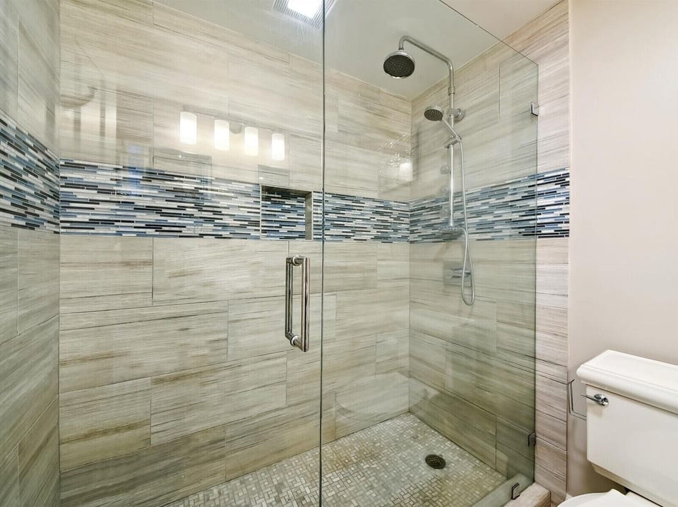 Guest Bathroom with Walk-in Shower at 103 Windsor Place