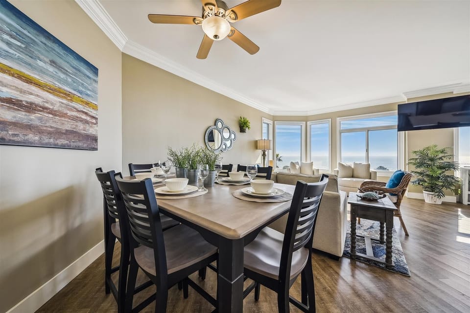 Dining Table with Water Views at 1406 SeaCrest