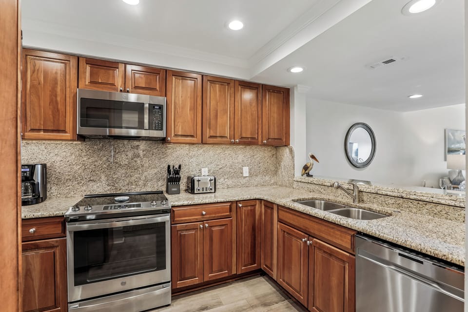 Kitchen at 445 Captains Walk