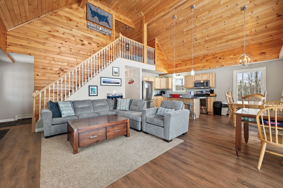 Main floor with stairs to upper level