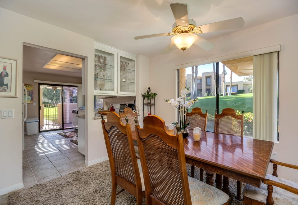 View of Kitchen, Dining Area and Grounds