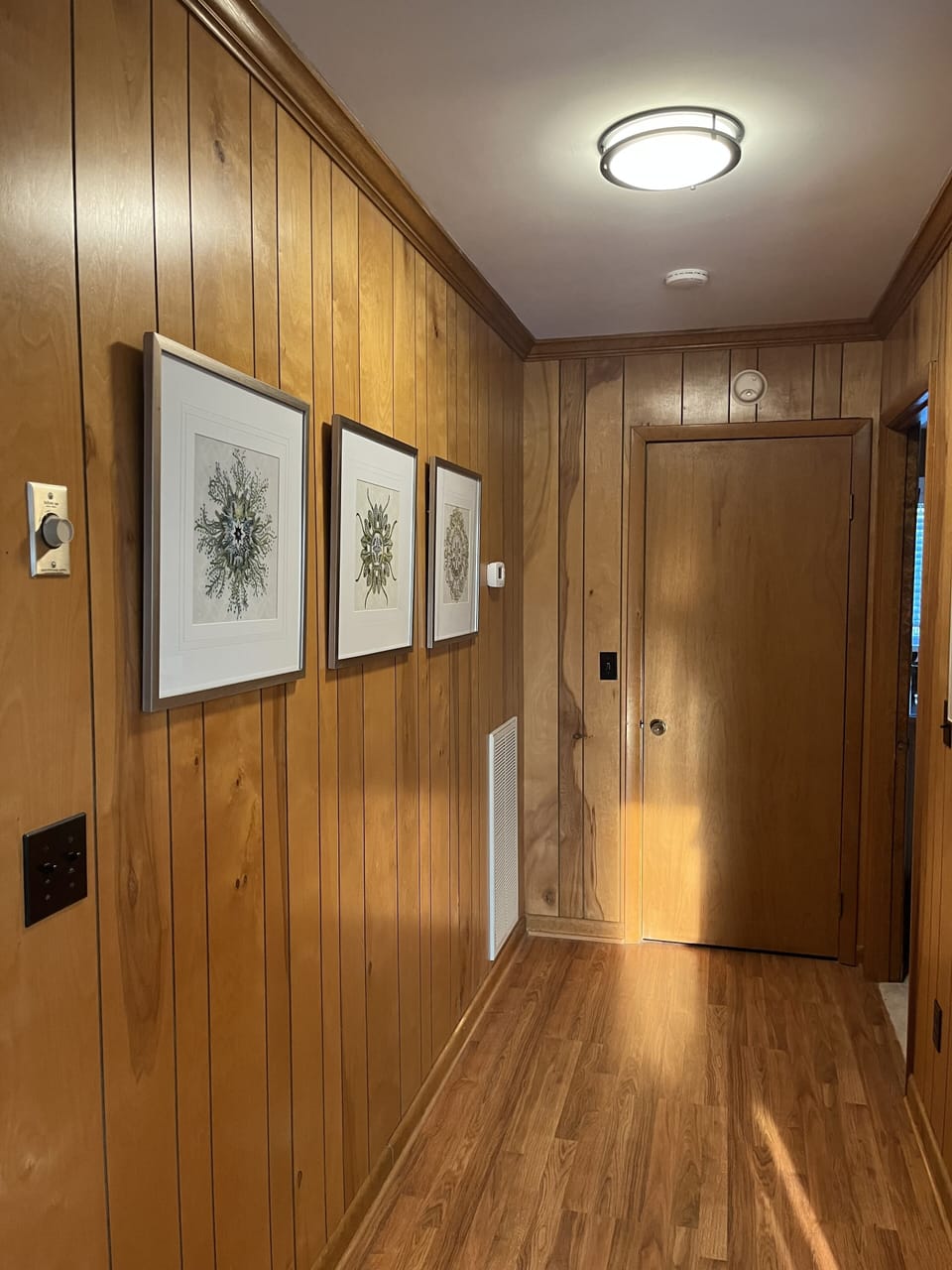 Hallway to Master off living room